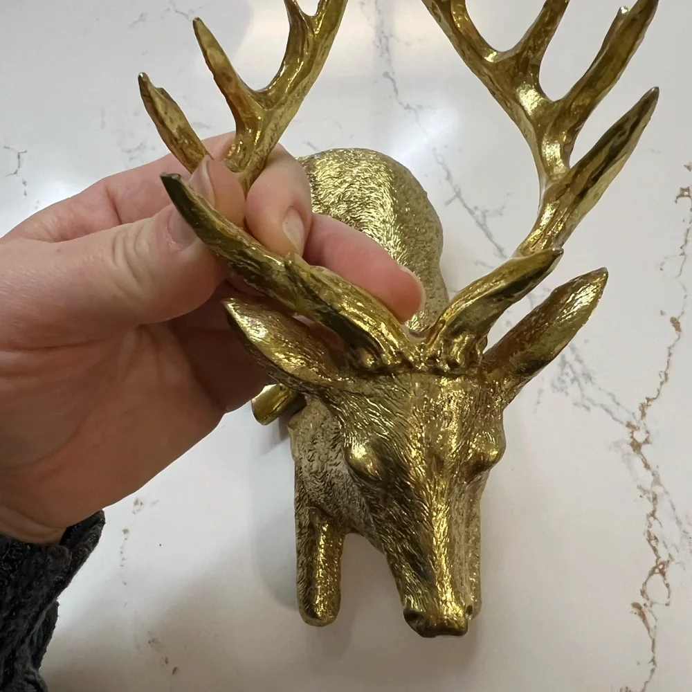 Z GALLERIE WOODLAND DEER GOLD 8